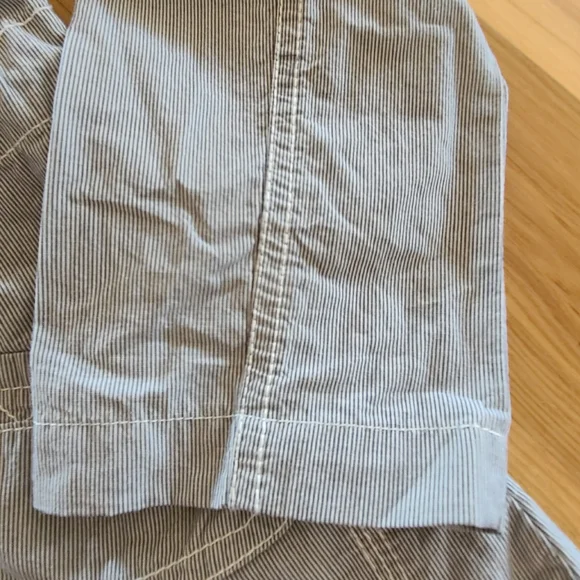 CLEARANCE 3/$15 Blue and White Striped C&A Outerwear Company anorak jacket mediu - Picture 11 of 15